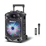 Shinco Bluetooth Karaoke Speaker, 12-inch Subwoofer PA System, Portable Karaoke...