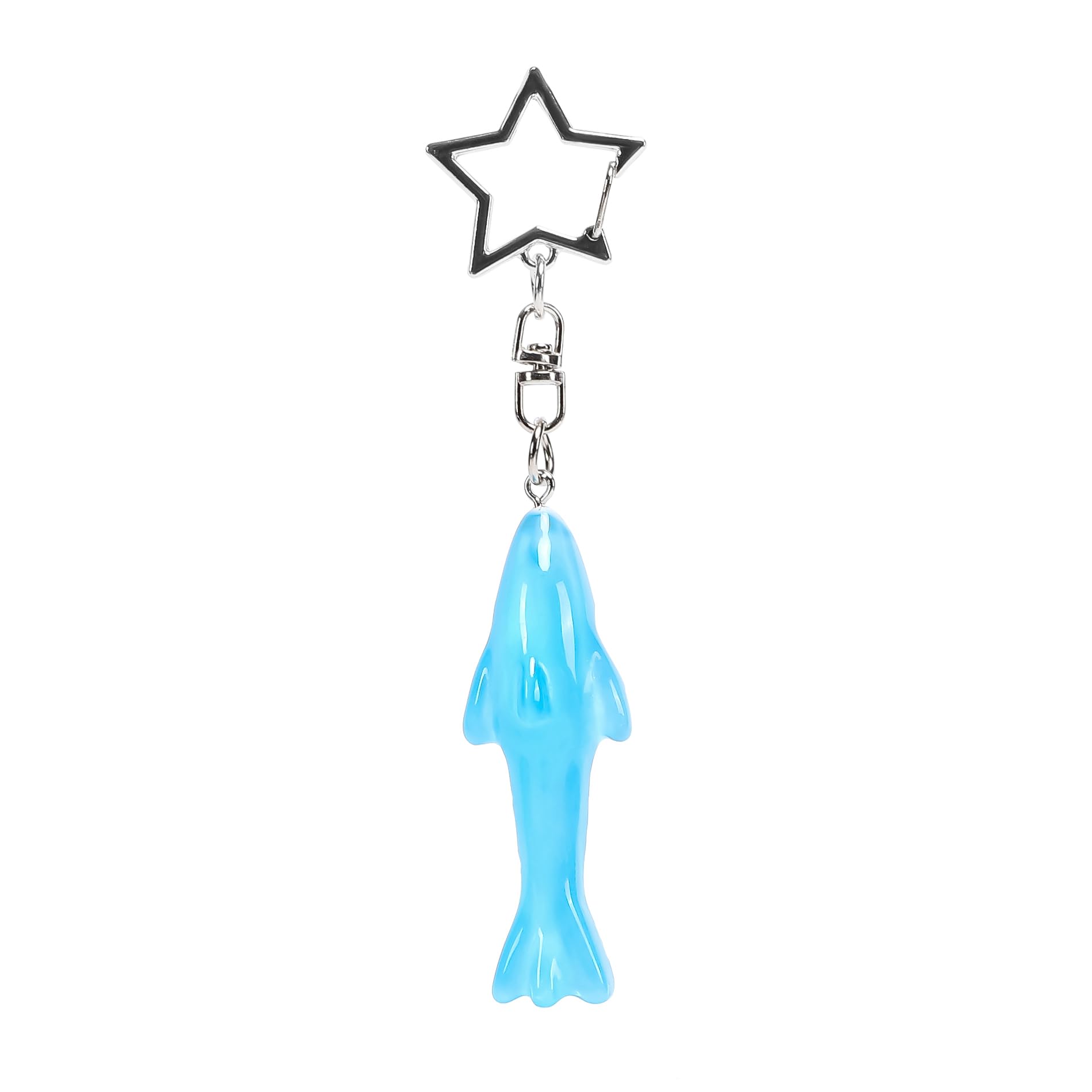 ASVP Shop Gummy Shark Keychain - Bag Charm - Zipper Pull - Handmade - Resin Candy Sweet Key Chain