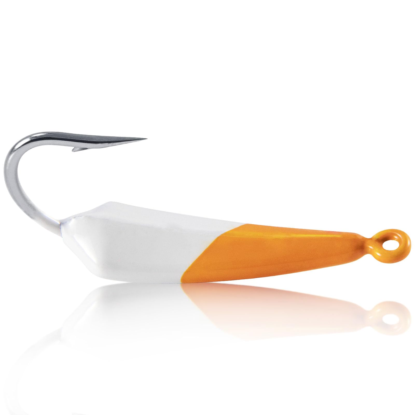 Dr.Fish 10 Pack Pompano Jigs Surf Fishing Jigs for Saltwater Banana Jig Heads Stand Up Jig High Carbon Steel O'Shaughnessy Hooks Beach Casting Redfish Halibut Striper