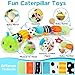 Baby Spielzeug 0 3 6 Monate Musical Raupe Kuscheltier mit Greifling Rassel Baby Spiegel Spielzeug, Baby Stofftier Sensorik Spielzeug, Neugeborenes Junge Mädchen Kinder Weihnachten Geschenk