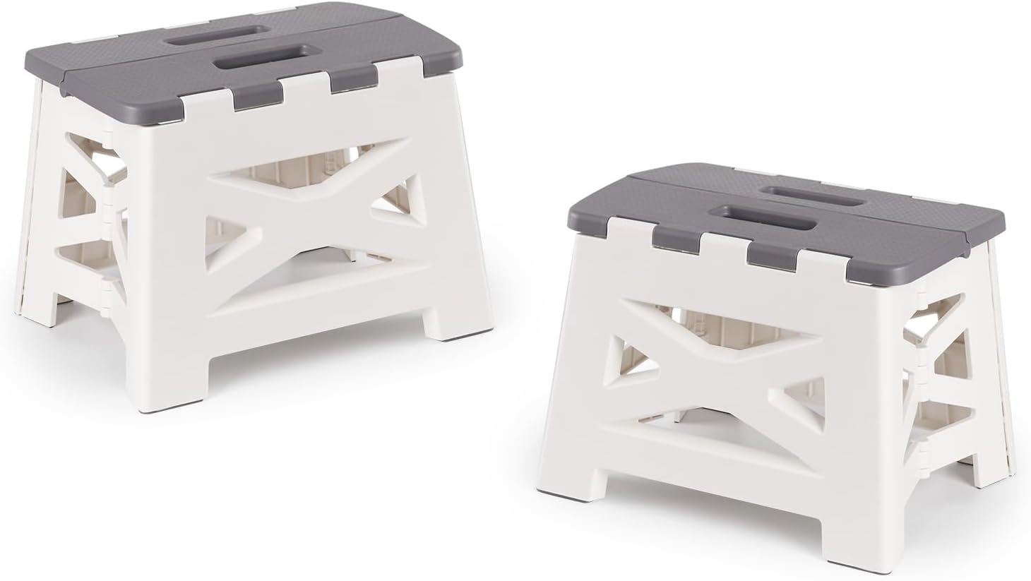 FITYEKY NonSlip Folding Step Stools with Handle，Foot