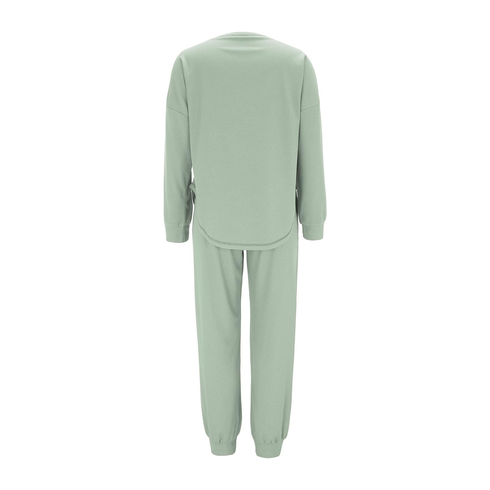 Generisch Set da jogging da donna, stile casual, a nido d'ape