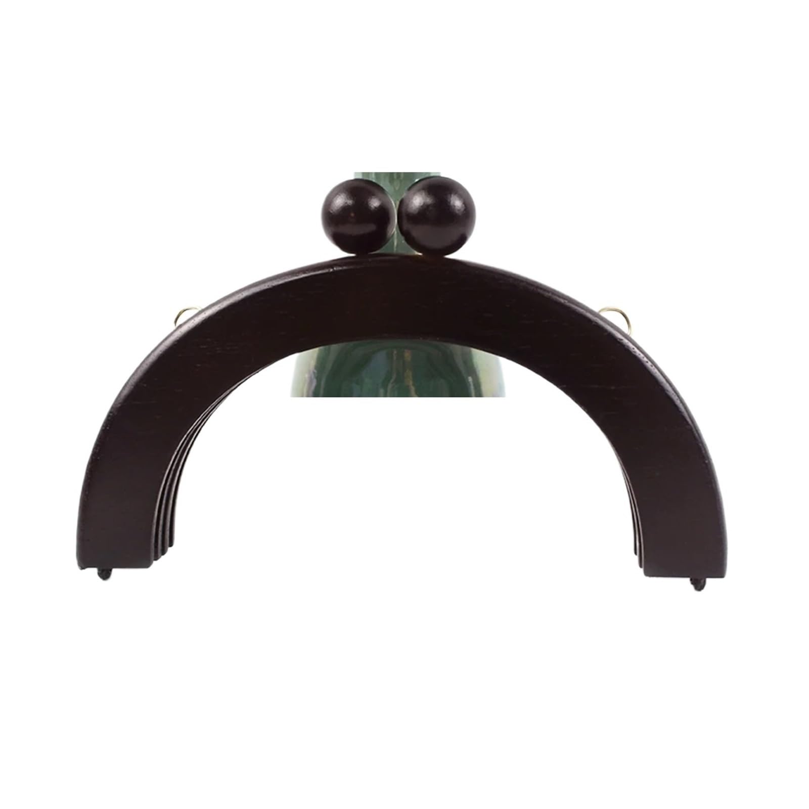 PVUVTNAHW 14/20cm Wooden Bag Handle Purse Frames Kiss Clasp For Handbags Wallet DIY Handmade Sewing Brackets Bags Accessories(DarkBrown-20cm)
