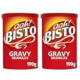 Bisto Gravy Granules 190g – Salsa Inglesa Instantánea para Carne – Gravy Británica Tradicional para Roast Beef, Pollo y Puré de Patatas - Pack Laborawi (2 x 190g)