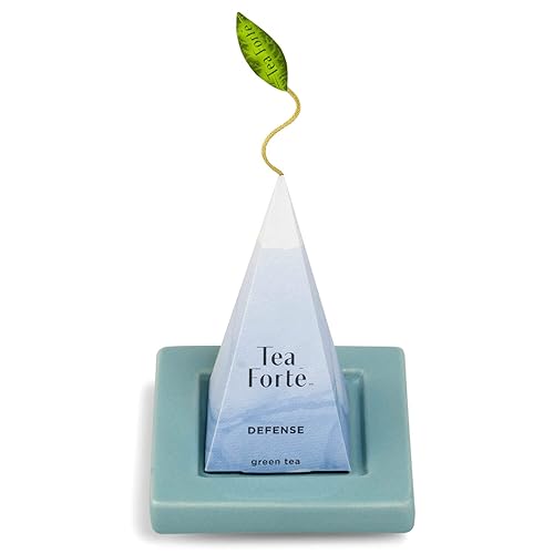 Miniatura 7 de Tea Forte Juego de regalo de té, caja de regalo de té Wellbeing con taza de té de café, bandeja de té y muestra de té de 10 infusores orgánicos