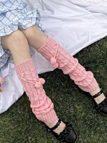 Image of Lebaley Kawaii Leg Warmers Y2K Harajuku Legs Warmer for Girls Women Lolita Accessorie Gothic Long Sock Winter Ankle Warmers