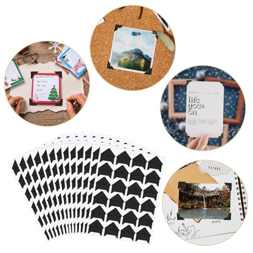HaiFafafaing 360 Stück Fotoecken Selbstklebend Foto Ecken Kleber Fotoecken Aufkleber für Scrapbook Foto Klebepads Vintage für DIY Scrapbooking Fotoalbum Tagebuch Sammelalben