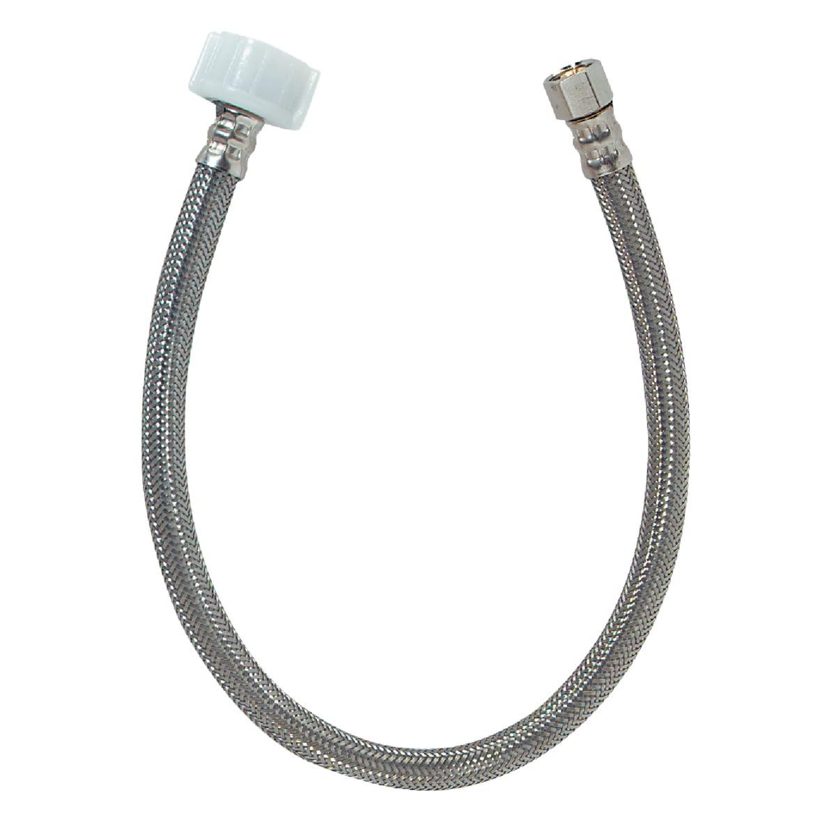 ProLine 3/8 In. COMP x 7/8 In. BC x 20 In. Braided Stainless Steel Toilet Supply Line - 1 Each
