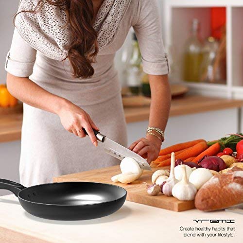 Vremi 15 Piece Nonstick Cookware Set Durable Aluminum Pots and Pans