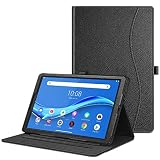 FINTIE Coque pour Lenovo Tab M10 FHD Plus, Protection Tablette Lenovo 10,3 Pouces, Housse Étui Support Multiposition Case avec Pochette à Documents, Veille/Réveil Automatique, Noir