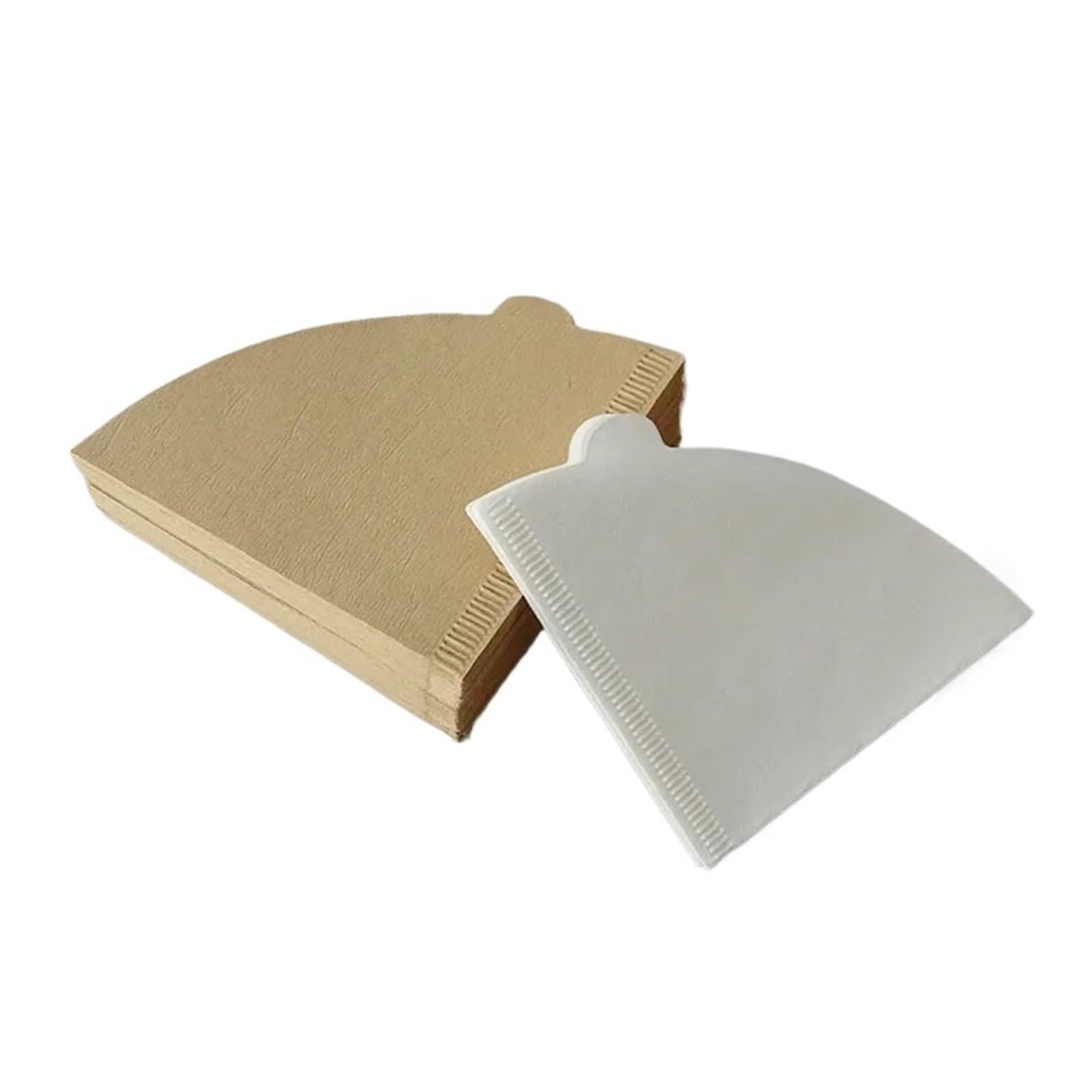 Papel De Filtro De Café Por Goteo V60, Compatible Con Cafetera Y Cafetera V60, Accesorios De Café Domésticos(V02 White 100 (1-4 people))