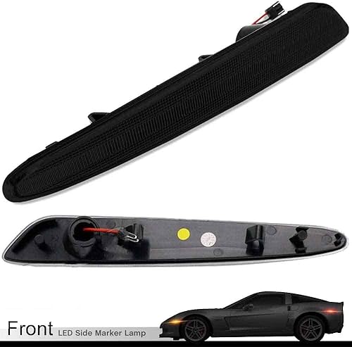 Miniatura 4 de Corvette C6 - Kit de luces LED delanteras para Chevy C6 2005 2006 2007 2008 2009 2010 2011 2012 2013 Chevy Corvette C6 lente ahumada 192-SMD LED