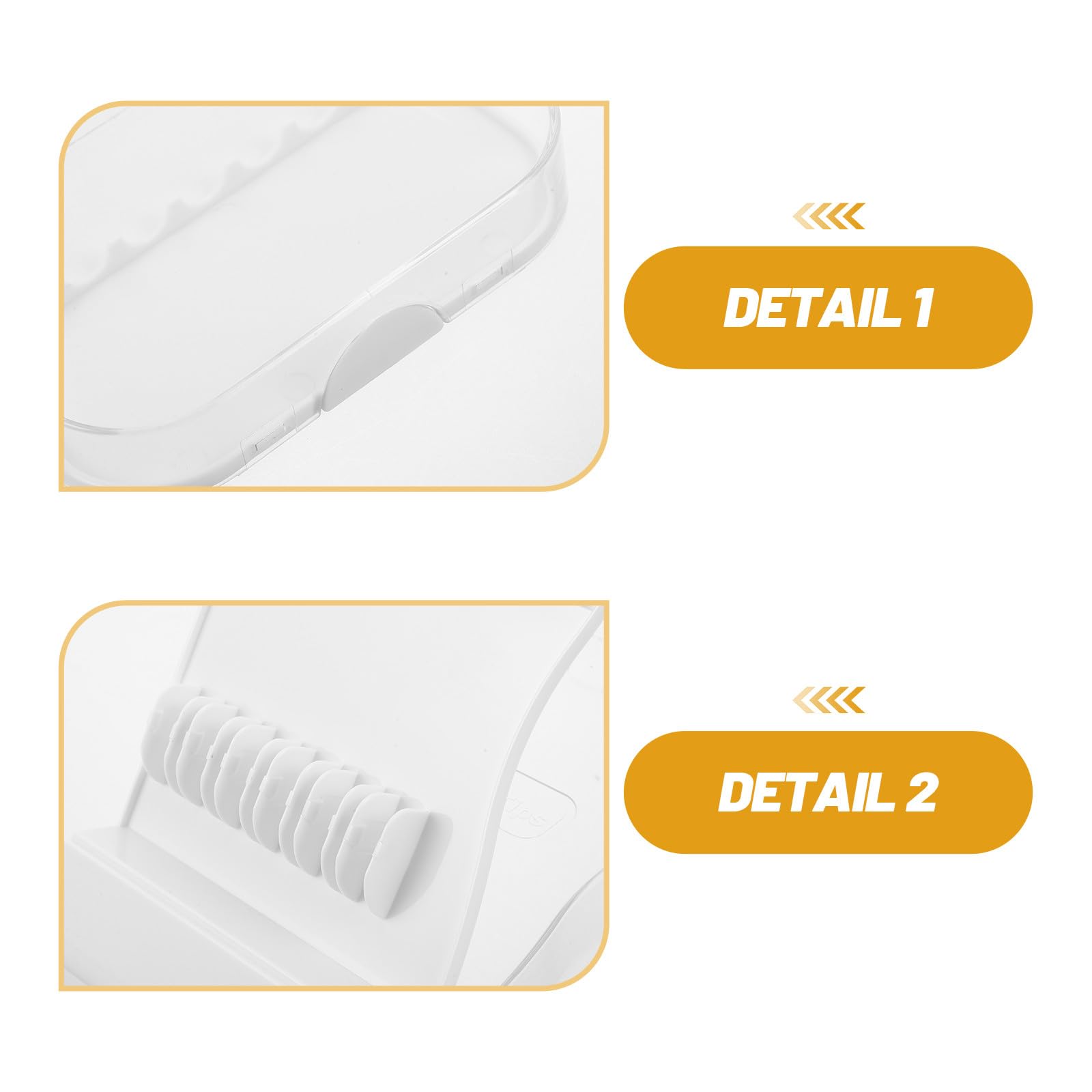 Yardwe Boîte de rangement pour 3 embouts de jet dentaire - Étui de voyage compatible avec Waterpik - Rangement pour embouts d'hydropulseur dentaire avec 6 compartiments 16 x 9,5 x 1,8 cm