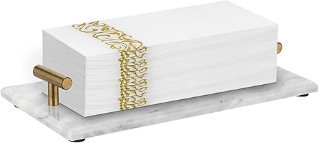 Amazon.com: Sumnacon Guest Towel Holder Tray for Bathroom,Marble Napkin Holders for Paper ...