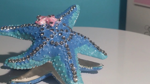Blue Starfish Trinket Box on Amazon Live