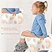 30 Pack Toilet Seat Covers Disposable, Individually Wrapped for Travel, Large Waterproof Potty Covers for Kids and Adults,Toddler Potty Training for Public Restroom, Airplane, Trip - Rainbow