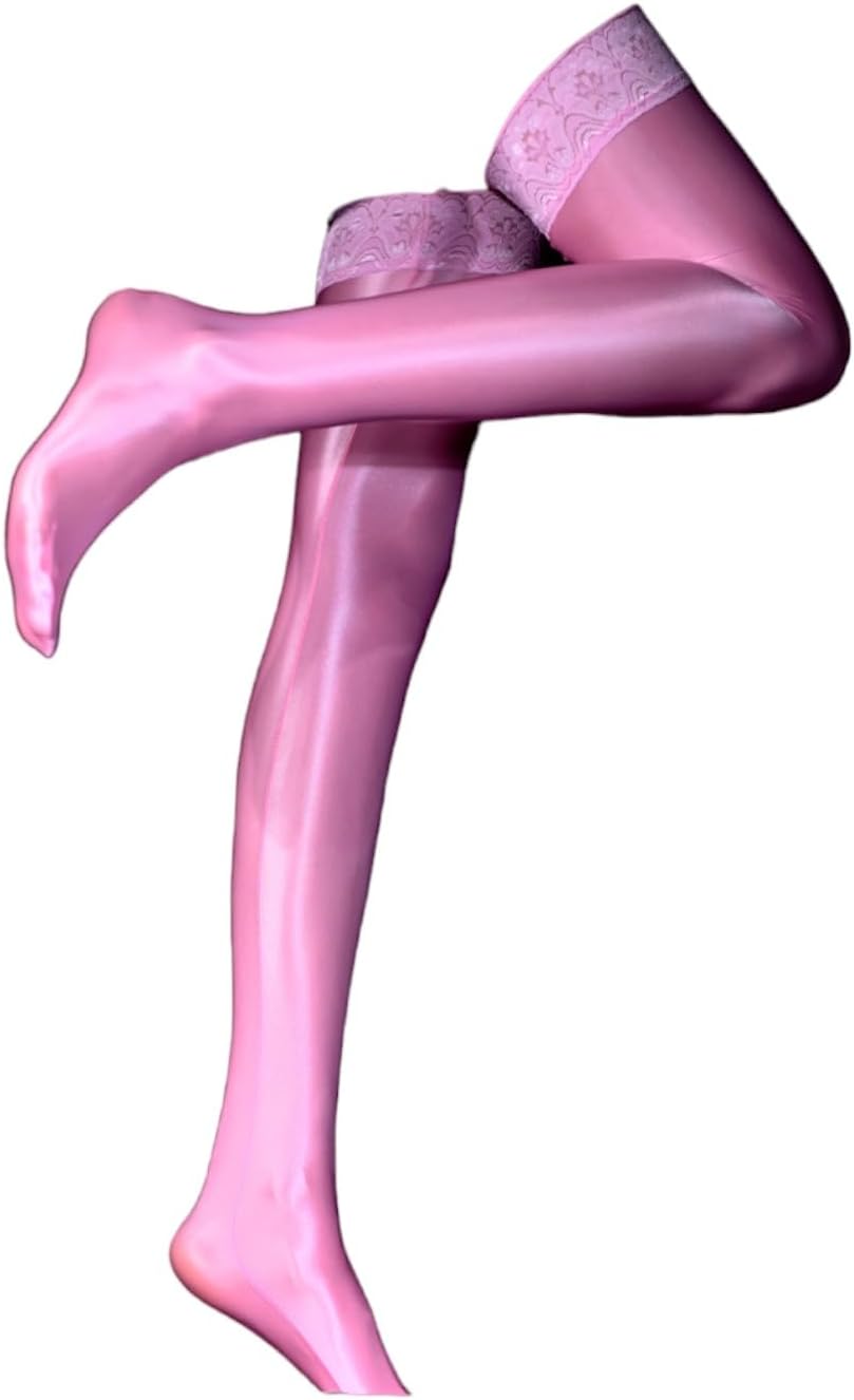 Men's Sissy High Over Knee Socks, Femboy Thigh High Oil Shiny Stockings, for Cross-dressing Exploring your feminine side.