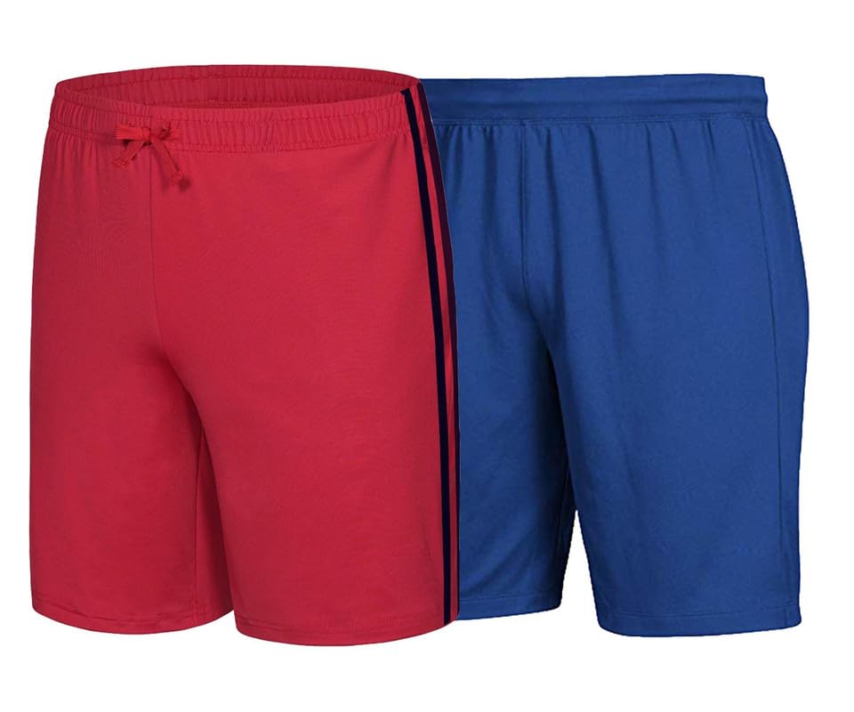 Image of Pack of 2 Men Polyester Shorts -Sports