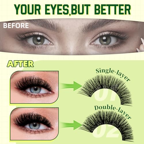 Image of KEYYOU Enchantress Lash Clusters Kit Full Volume Eyelashes for DIY Glam