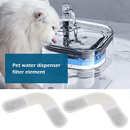 SG Store 8PCS Pet Fountain Filters with Sponge Compatible with 74OZ/2.2L Square Cat Fountain Cat Water Dispenser Filters Pet Fountain Accessories 8.5x8.5cm - Image 2