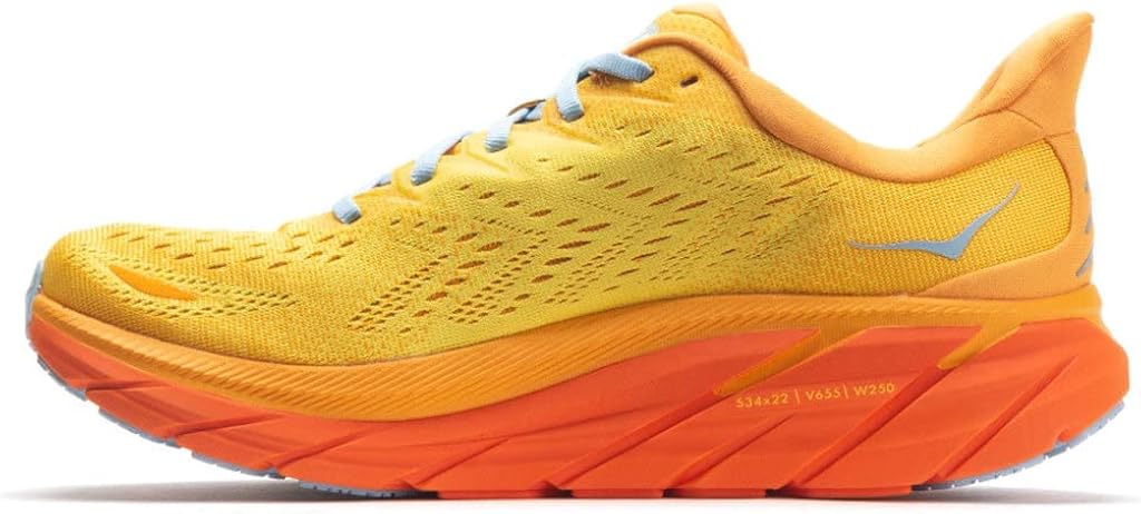 HOKA ONE One Clifton 8, Running Shoes Hombre, Radiant Yellow/Maize, 46 EU