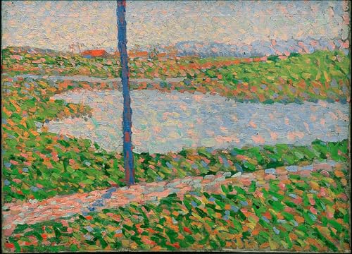 Cuadro de lienzo de Jawlensky paisaje con lago de 60x90cm ideal para salon