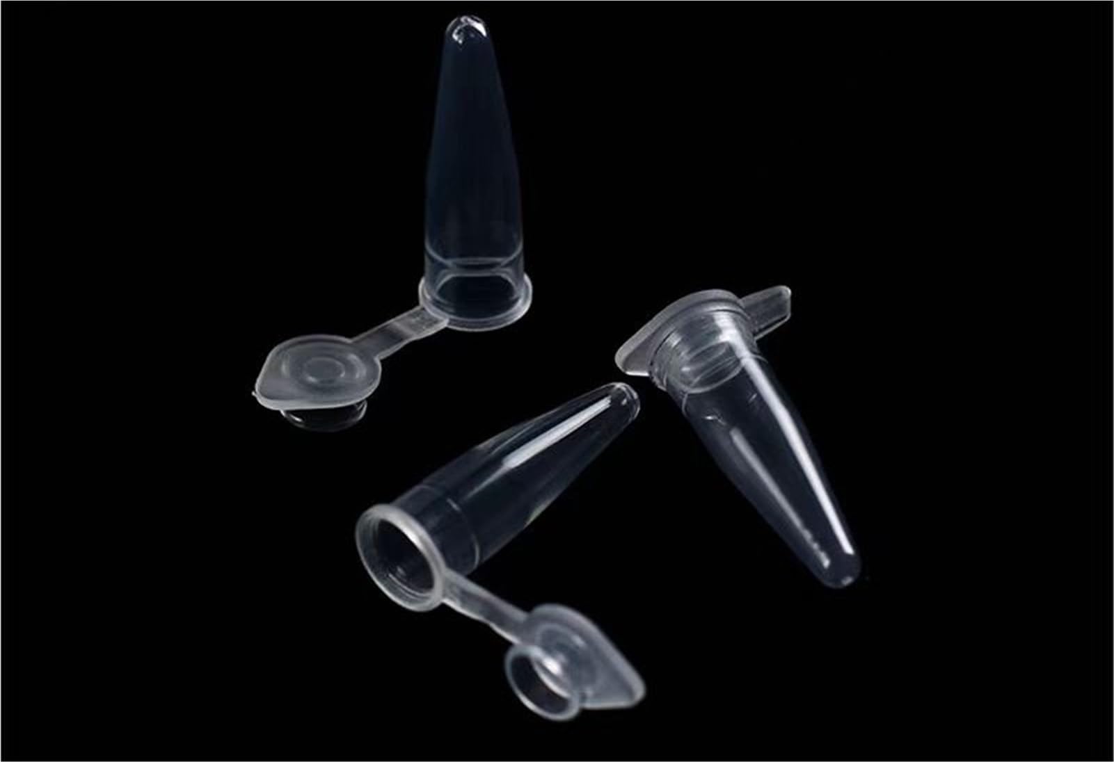 1000 unids/Lote 0,5 ml Laboratorio Claro Marca en Forma de V Tubo de centrífuga de plástico a Escala