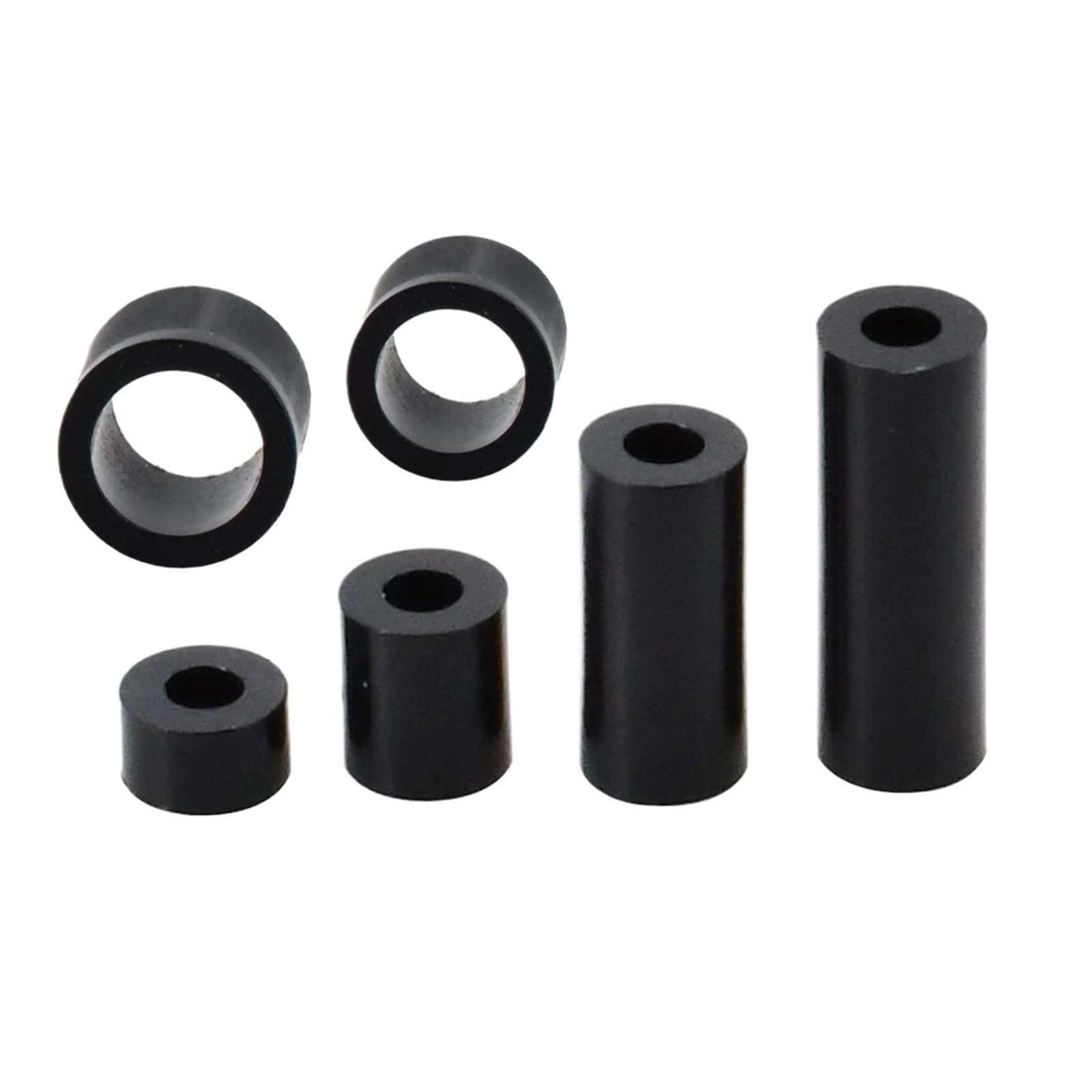 Vis à Boulon d'espacement for Installation de télévision, ABS Noir, entretoise Creuse Ronde sans Filetage, Support de Carte PCB, entretoises de rondelle M8(40mm(10Pcs))