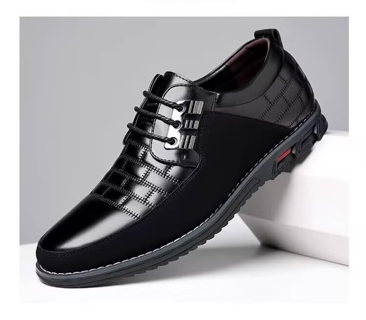 Mens Dress Shoes Comfort Business Casual Oxford Shoes Fashion Dress Sneakers Office Working Walking Leather Shoes2