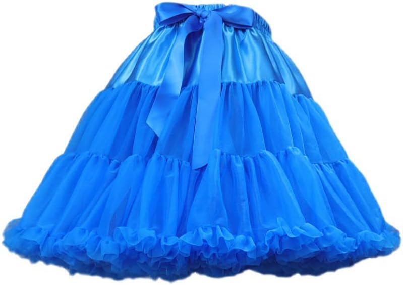 PhilaeEC Women's Elastic Chiffon Petticoat Puffy Tutu Tulle Skirt Princess Ballet Dance Pettiskirts Underskirt Multi-Layer - Image 9