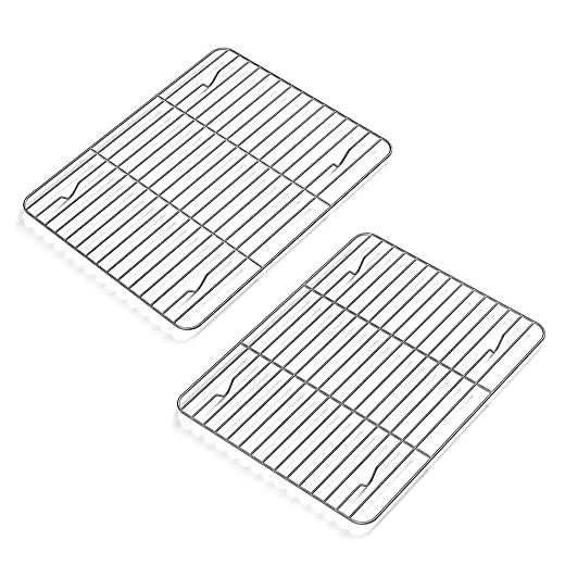 2-Pack Stainless Steel Cooling Racks for Baking