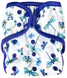 OsoCozy One Size Reusable Cloth Diaper Covers - Adjustable Snap Fit & Double Leg Gussets for Baby Boys & Girls from 8-35 Pounds - Dragon Butterflies