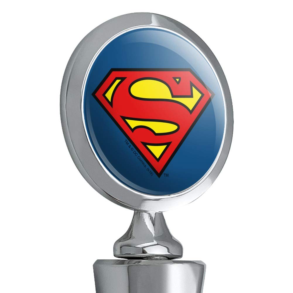 Superman Classic S Shield Logo Wine Bottle Stopper