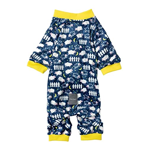 Fuzzyard Counting Sheep Navy Dog Pajamas (Size 5)