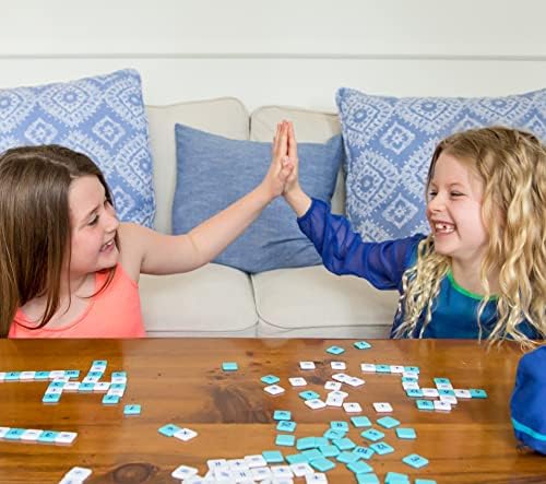 The Happy Puzzle Company MÖBI - The Numeric Tiles Game - Think Scrabble or Bananagrams, but with Numbers - 2 to 6 Player Family Maths Games - Ages 6+