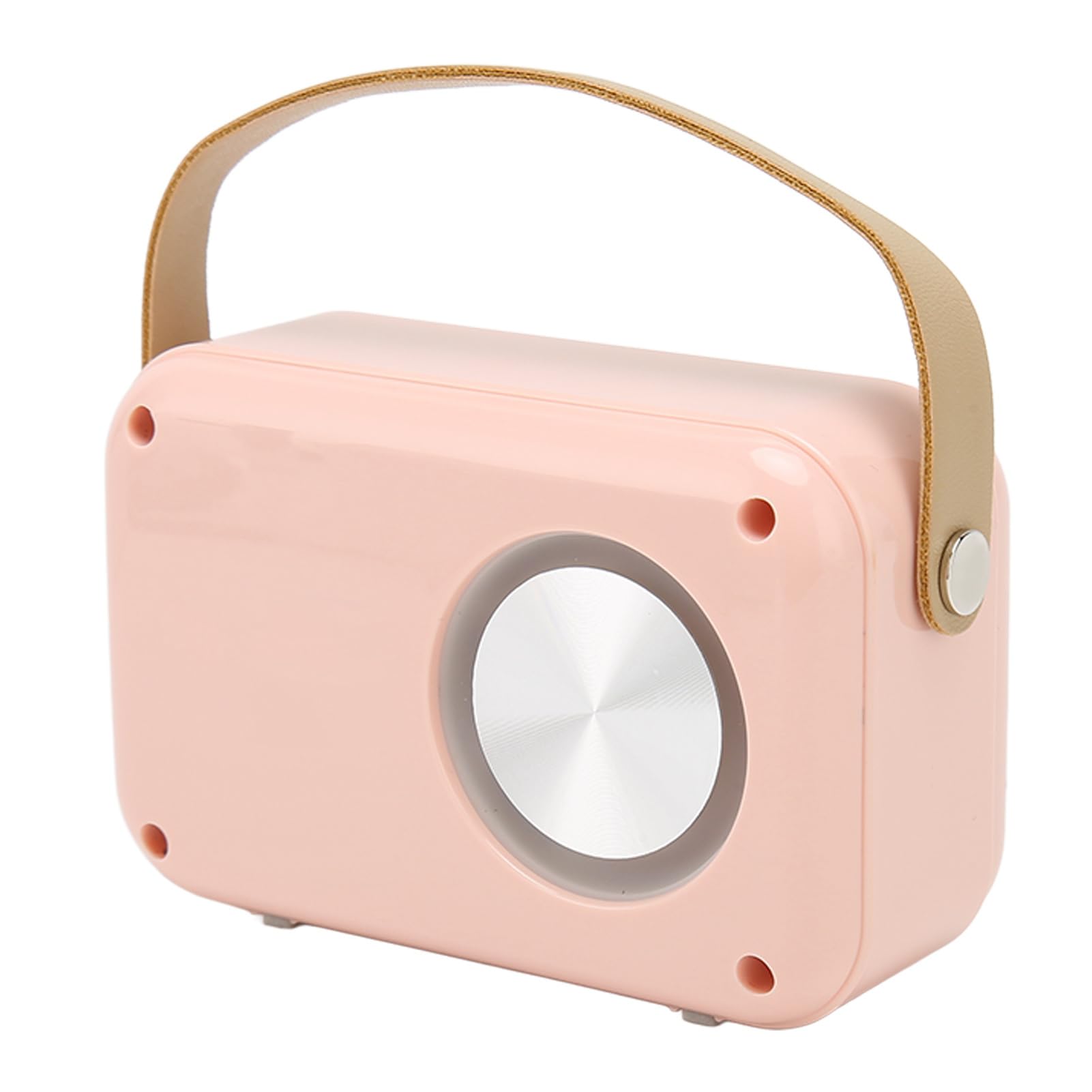 Hidyliu Set di Altoparlanti Bluetooth e Microfono Karaoke Design Vintage per Riunioni di Famiglia Rosa 4,33x2,75x1,97 Pollici