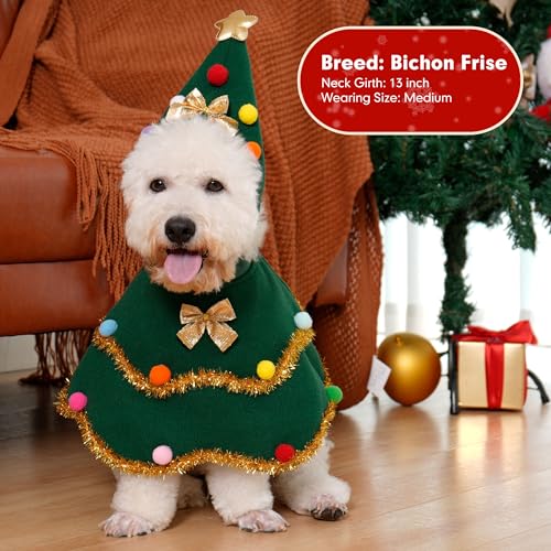 Disfraz de árbol de Navidad para perros tamaño M miniatura 3