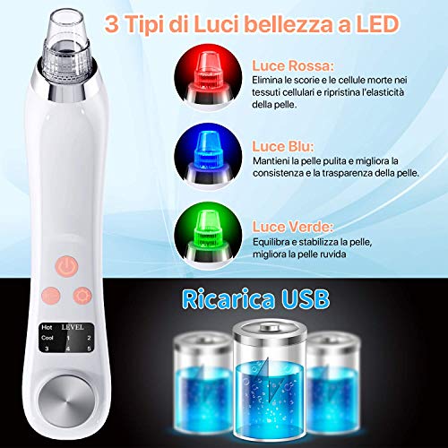 Fenvella Aspiratore Punti Neri, USB Ricaricabile