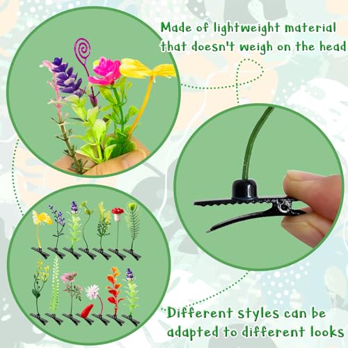 100 Pinzas de Pelo con Diseño de Brotes de Frijol miniatura 3