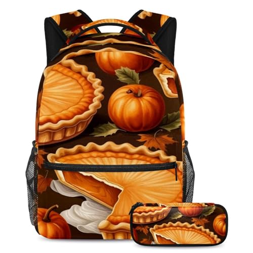 Ensemble de cartables pour enfants Thanksgiving avec trousse à crayons