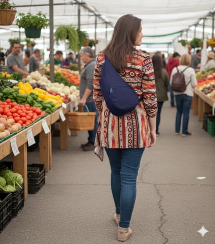 Image of AmeriBag Healthy Back Bag 15 inch Nylon Ergonomic Crossbody Sling | Ergonomic