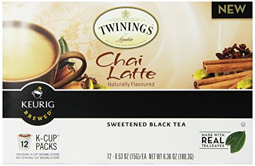 Image of Twinings Chai Latte Tea K-Cups for Keurig, 12 Count (Pack of 1)