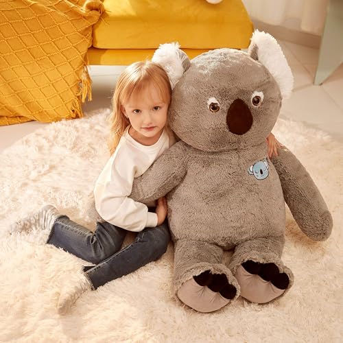 Image of IKASA Large Koala Soft Toy, Giant Koala Plush Toy, 78 cm, Large Cuddly Toy, Cute Giant Plush Toy, Plush Jumbo Stuffed Toys, Gift for Children