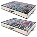 Woffit Organiseur de Chaussures pour Dessous de lit à 24 paires - Set à 2x12 solutions de rangement sous le lit pour toute pointure de chaussures