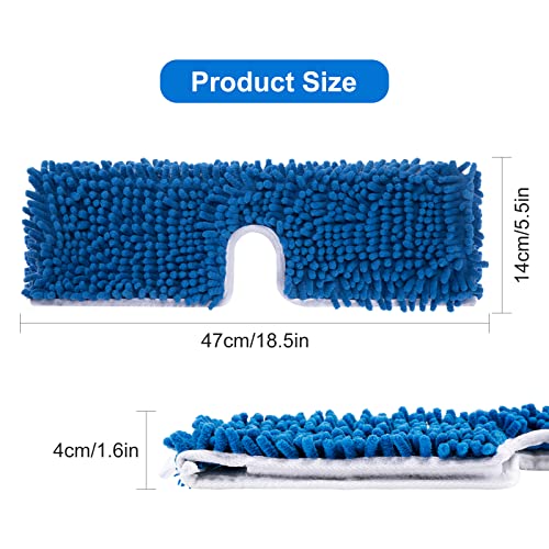 2 Pack Thicken Mop Refills Compatible With O-Cedar Dual-Action Microfiber Flip Mop, Replacement Mop Heads For Dry/Wet Use, Machine Washable Double Sided All Surface Cleaning #TOP2