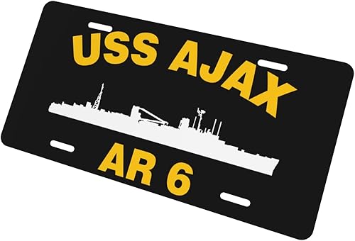 Miniatura 3 de USS AJ'A-X AR - Placa de matrícula de metal de aluminio vintage de 6 x 12 pulgadas