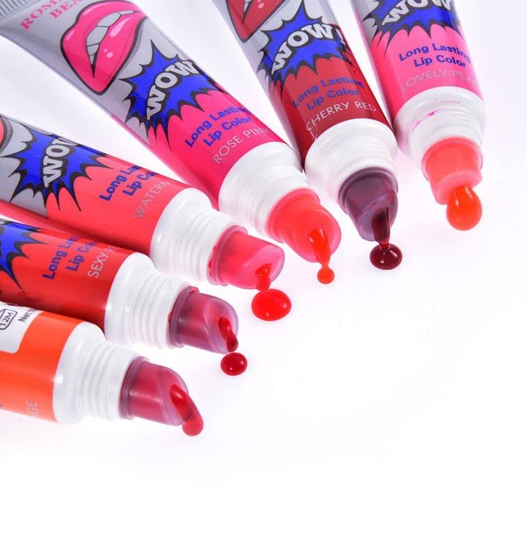 Pink Shimmer (Romantic Bear) Long Lasting Lip & Cheek Tint - Pack of 2 (Lovely Peach & Watermelon Pink) - Image 3