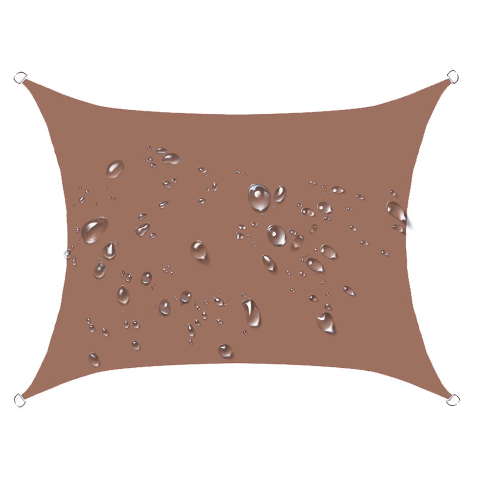 Voile d'ombrage rectangulaire anti-UV étanche pour pelouse abri solaire jardin