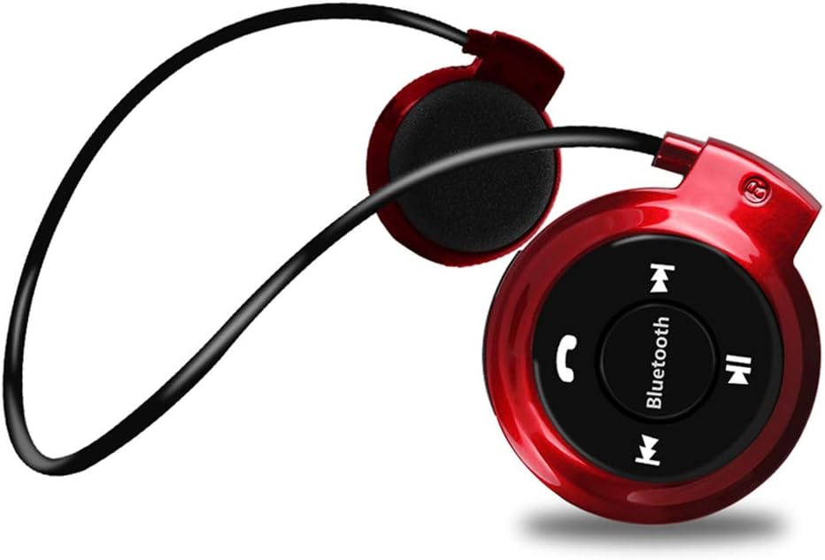 Bluetooth 4 1イヤホン ヘッドフォン 耳掛け式 ワイヤレスイヤホン 重低音 オープン型ヘッドホン 耳かけ 圧迫感なし マイク付き 遮音 Tfカード対応 スポーツ Ios Android スマホ タブレットに対応 赤 訳あり品送料無料