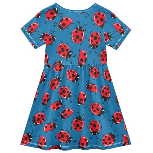 ZZKKO Ladybird Ladybugs Girls Dresses, Summer Dresses for Toddler Girls Dress Size 2T2
